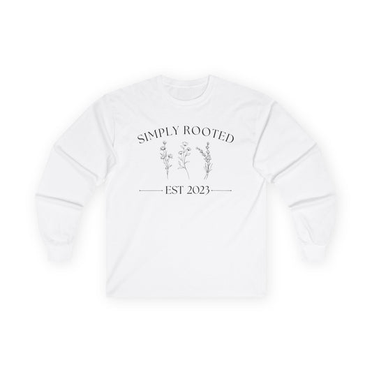 Simply Rooted Long Sleeve Tee - EST 2023 Floral Graphic