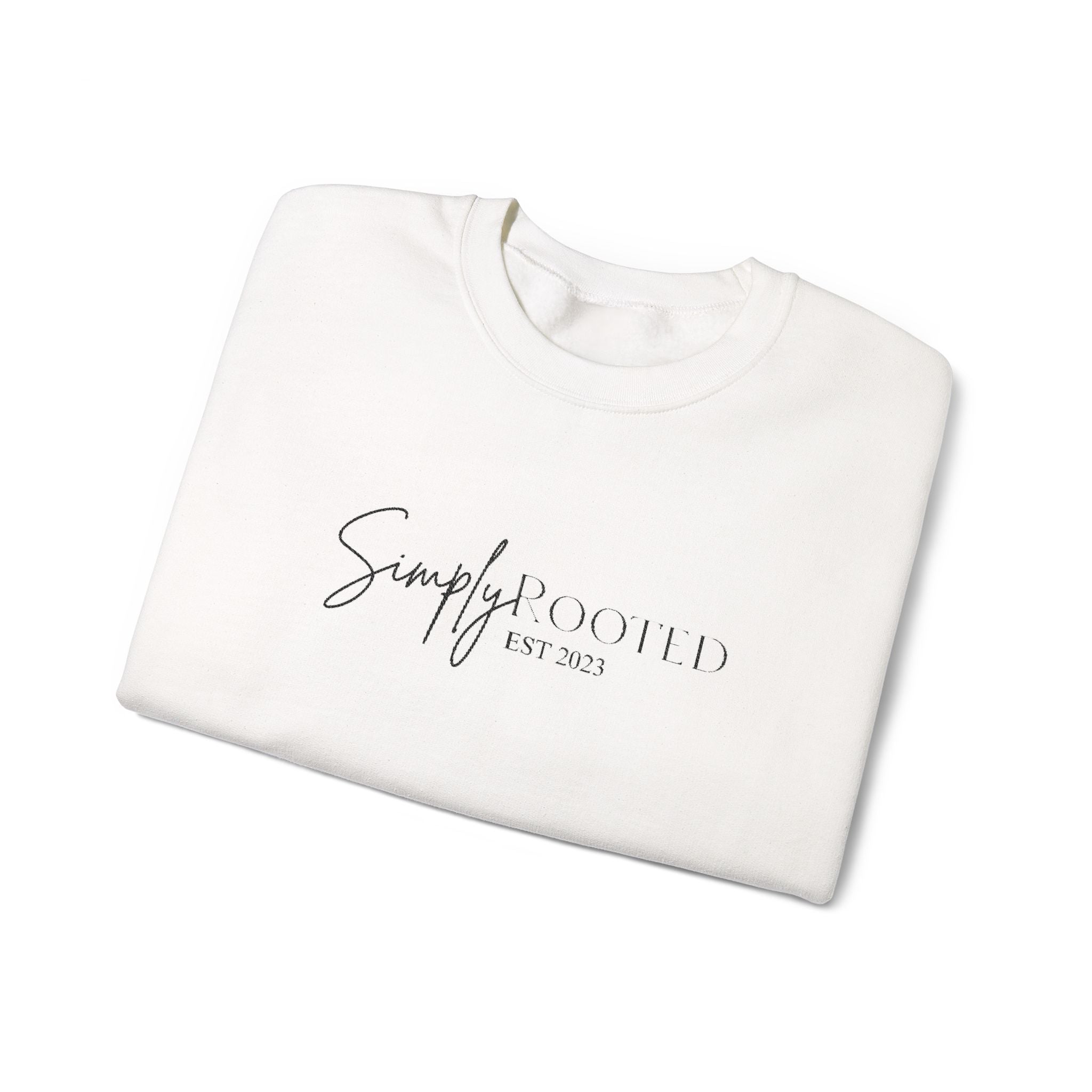 Simply Rooted Embroidered Crewneck Sweatshirt