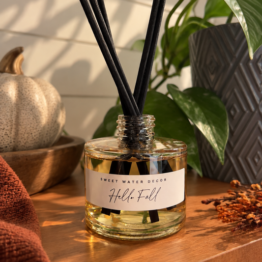 Hello Fall Reed Diffuser by Sweet Water Decor