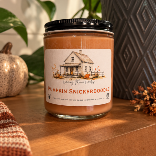 Pumpkin Snickerdoodle Non-Toxic Candle by Crunchy Mama Candles