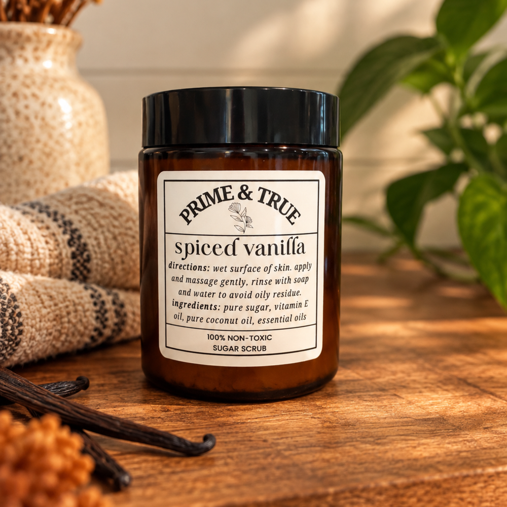 Prime & True Spiced Vanilla Sugar Scrub